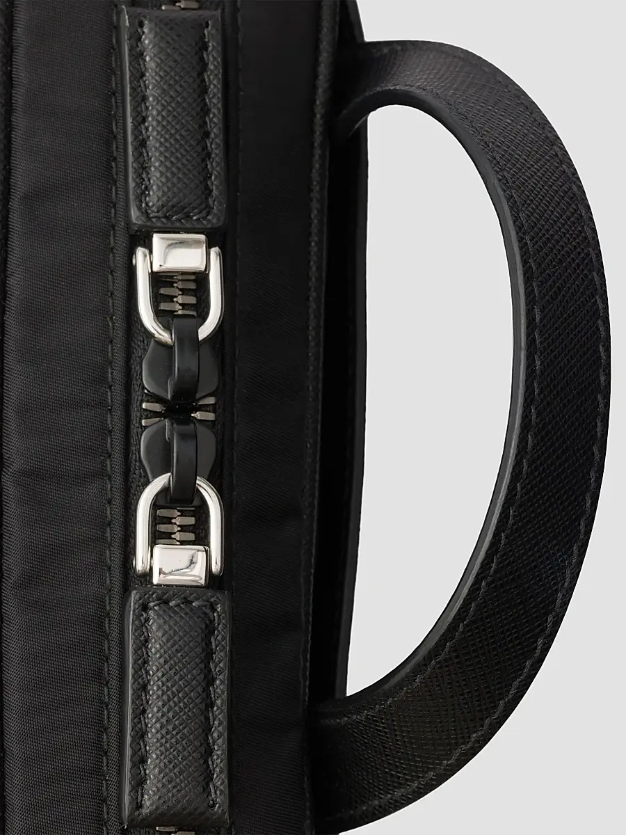 Prada Men's Re-Nylon and Saffiano Leather Shoulder Bag | Thumbnail 7 Prada Men's Re-Nylon and Saffiano Leather Shoulder Bag | Thumbnail 7