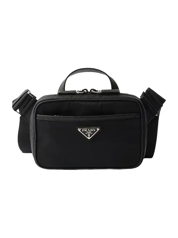 Prada Men's Re-Nylon and Saffiano Leather Shoulder Bag