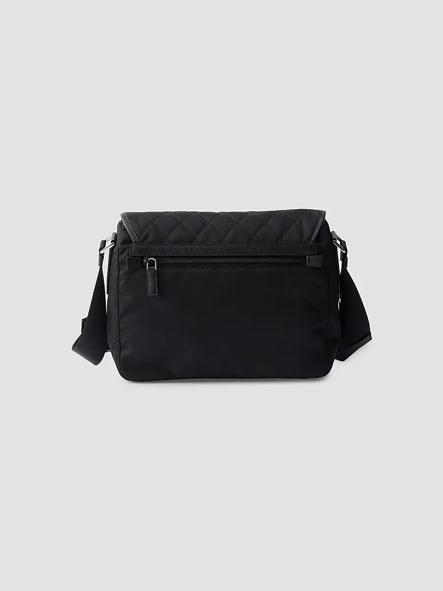Prada Women's Medium Quilted Nylon Shoulder Bag | Thumbnail 4 Prada Women's Medium Quilted Nylon Shoulder Bag | Thumbnail 4