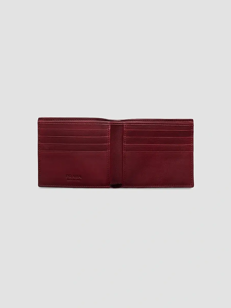 Prada Men's Antiqued Leather Wallet | Thumbnail 2 Prada Men's Antiqued Leather Wallet | Thumbnail 2