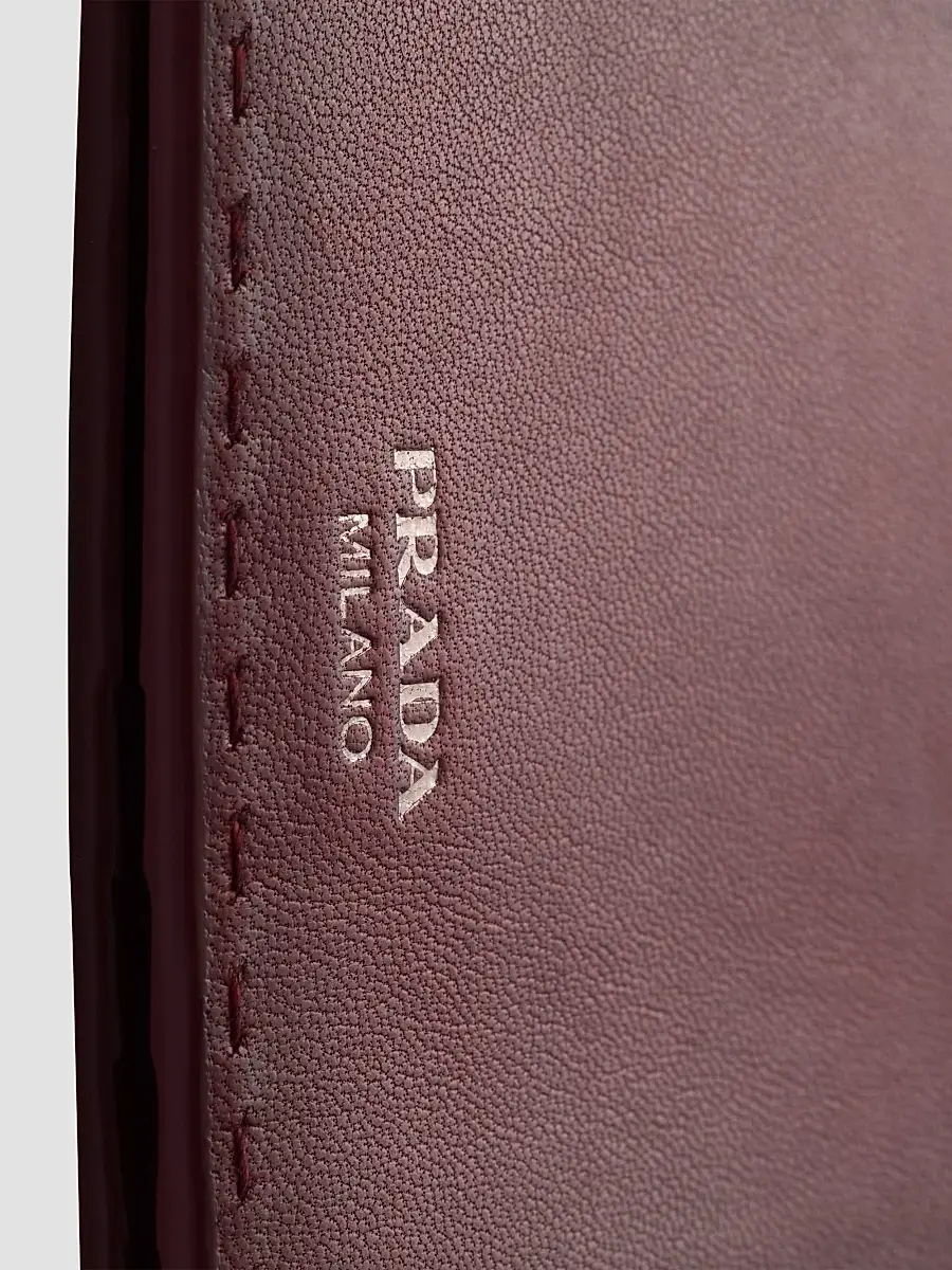 Prada Men's Antiqued Leather Wallet | Thumbnail 4 Prada Men's Antiqued Leather Wallet | Thumbnail 4