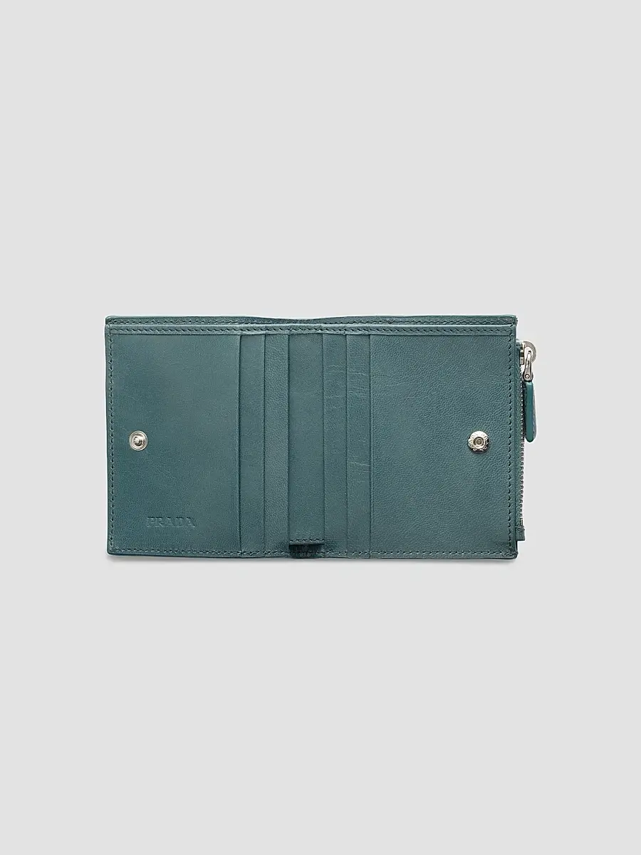 Prada Men's Small Leather Wallet | Thumbnail 2 Prada Men's Small Leather Wallet | Thumbnail 2