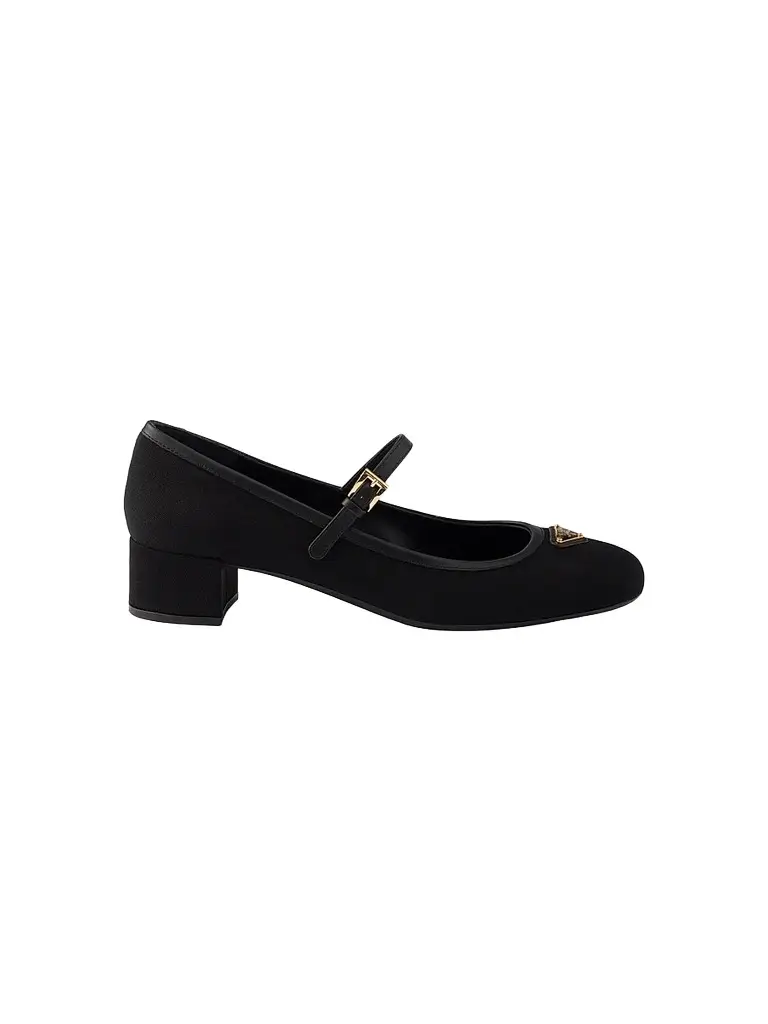 Prada Women's Fabric Pumps - Black | Image 1 Prada Women's Fabric Pumps - Black | Image 1