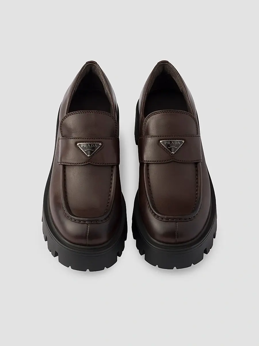 Prada Women's Leather Loafers | Thumbnail 2 Prada Women's Leather Loafers | Thumbnail 2