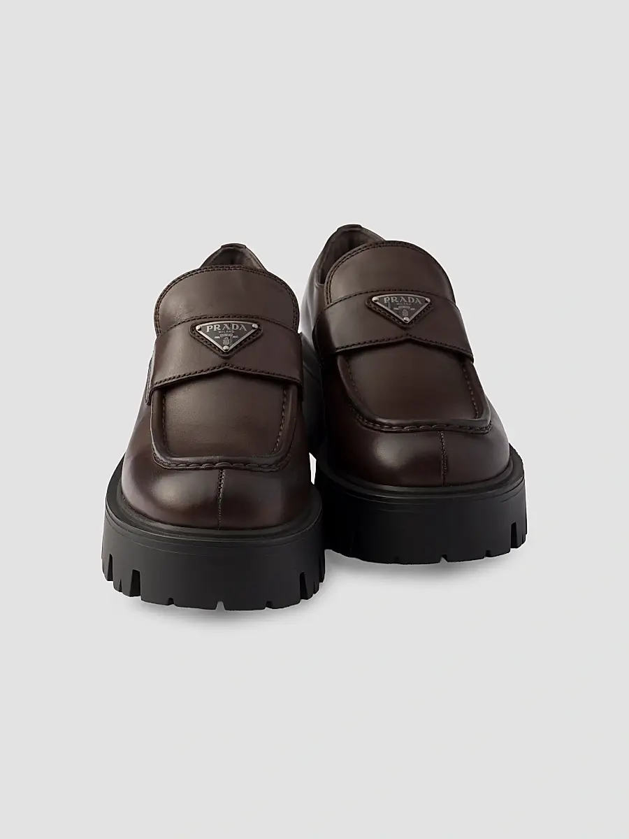 Prada Women's Leather Loafers | Thumbnail 4 Prada Women's Leather Loafers | Thumbnail 4