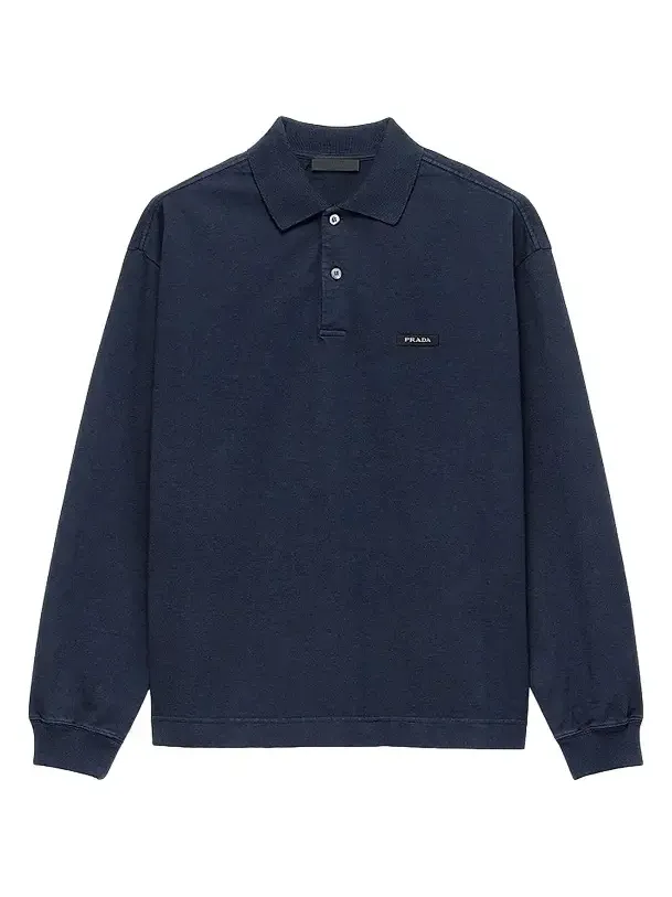 Men's Long-Sleeved Cotton Polo Shirt Men's Long-Sleeved Cotton Polo Shirt