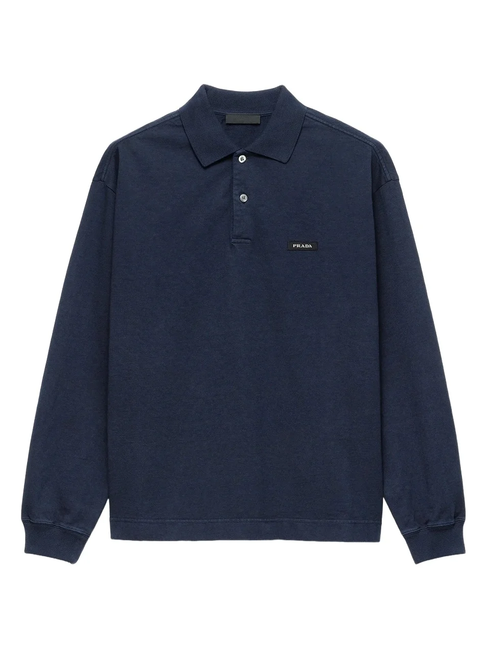 Men's Long-Sleeved Cotton Polo Shirt Men's Long-Sleeved Cotton Polo Shirt