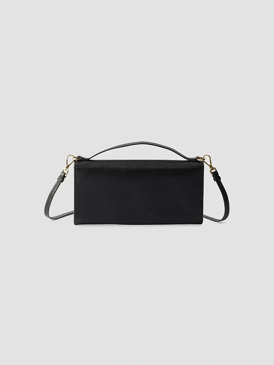 Prada Women's Leather Wallet with Shoulder Strap - Black | Thumbnail 3 Prada Women's Leather Wallet with Shoulder Strap - Black | Thumbnail 3