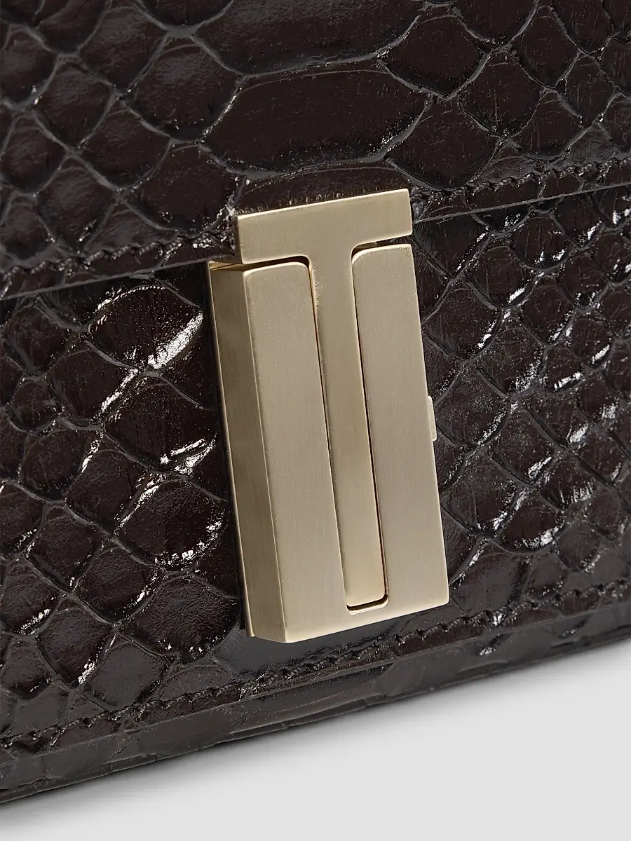 Tom Ford Women's Mia Python-Embossed Leather Chain Shoulder Bag | Thumbnail 4 Tom Ford Women's Mia Python-Embossed Leather Chain Shoulder Bag | Thumbnail 4