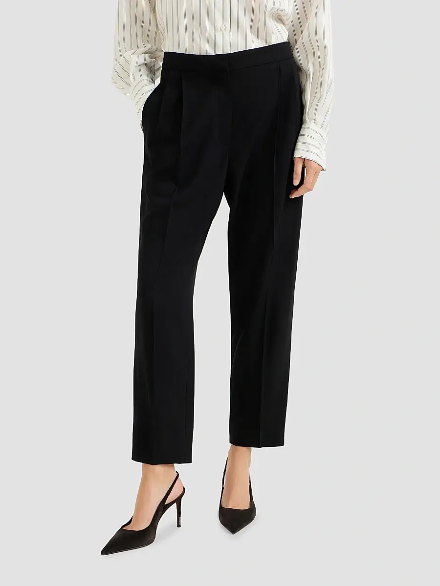 Brunello Cucinelli Women's Viscose and Virgin Wool Tuxedo Trousers | Thumbnail 3 Brunello Cucinelli Women's Viscose and Virgin Wool Tuxedo Trousers | Thumbnail 3