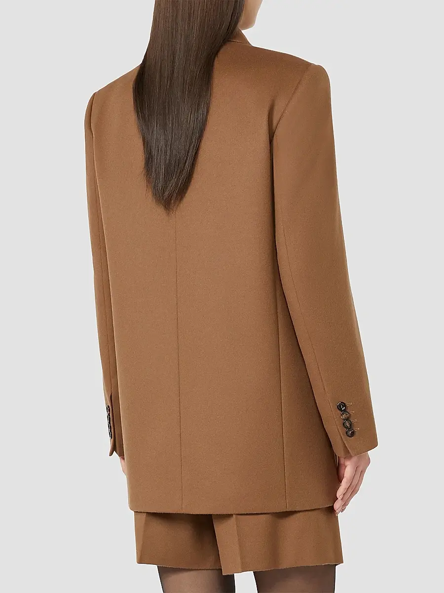 Max Mara Women's Wool Broadcloth Blazer | Thumbnail 4 Max Mara Women's Wool Broadcloth Blazer | Thumbnail 4