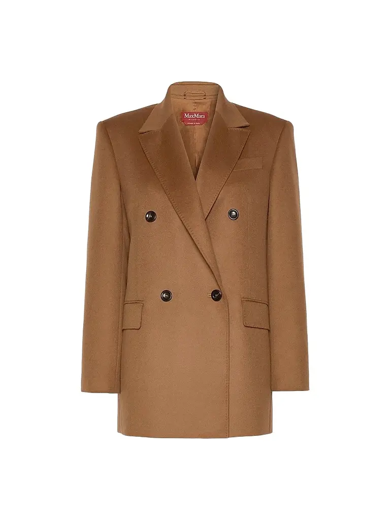 Max Mara Women's Wool Broadcloth Blazer - Tobacco | Image 1 Max Mara Women's Wool Broadcloth Blazer - Tobacco | Image 1