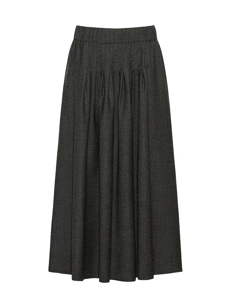 Weekend Max Mara Women's Stretch Wool Flannel Skirt - Dark Grey | Image 1 Weekend Max Mara Women's Stretch Wool Flannel Skirt - Dark Grey | Image 1
