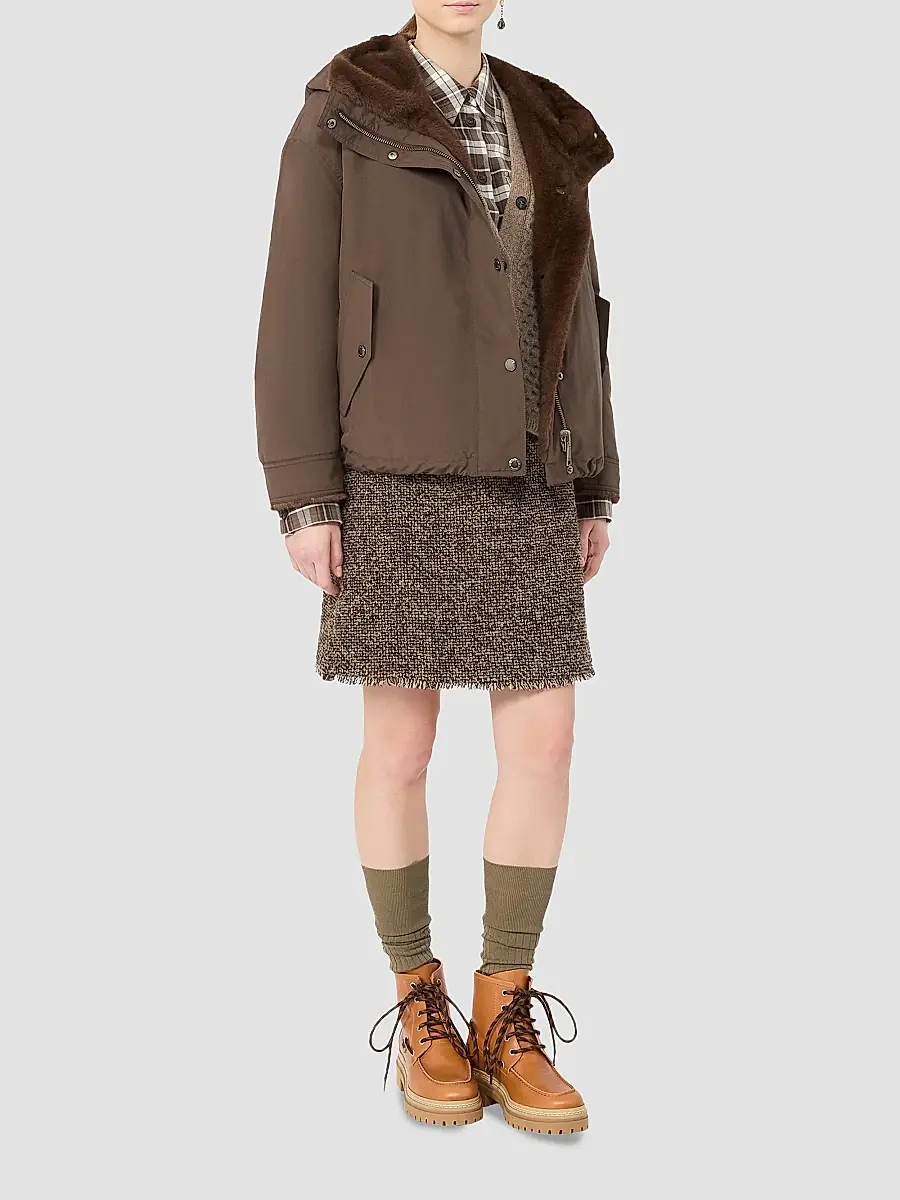 Weekend Max Mara Women's Wool and Cotton Flannel Shirt | Thumbnail 2 Weekend Max Mara Women's Wool and Cotton Flannel Shirt | Thumbnail 2