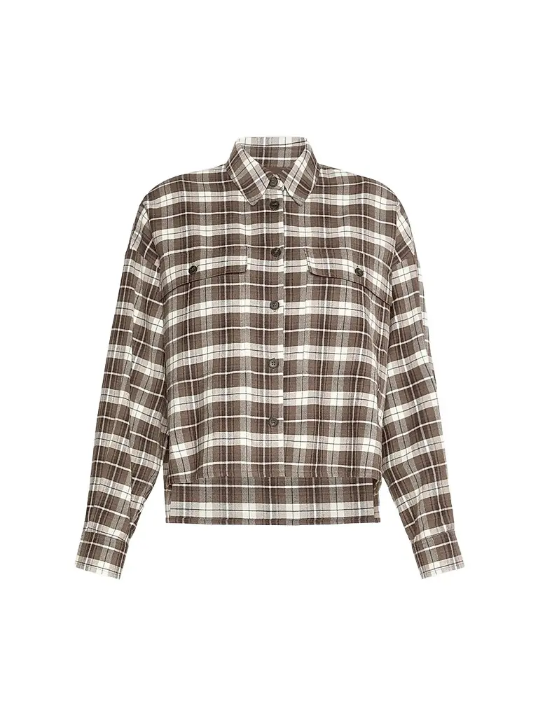 Weekend Max Mara Women's Wool and Cotton Flannel Shirt - Brown | Image 1 Weekend Max Mara Women's Wool and Cotton Flannel Shirt - Brown | Image 1