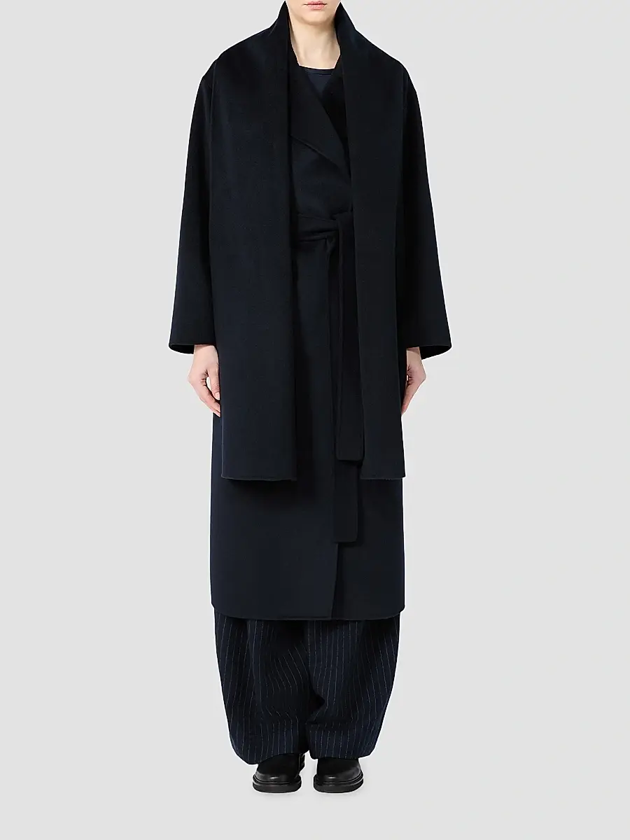 Max Mara Women's Double Wool and Cashmere Robe Coat | Thumbnail 2
