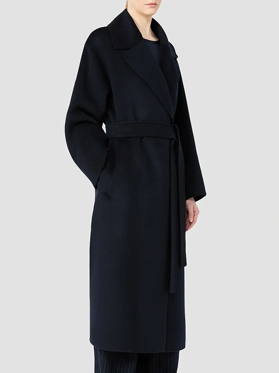 Max Mara Women's Double Wool and Cashmere Robe Coat | Thumbnail 4