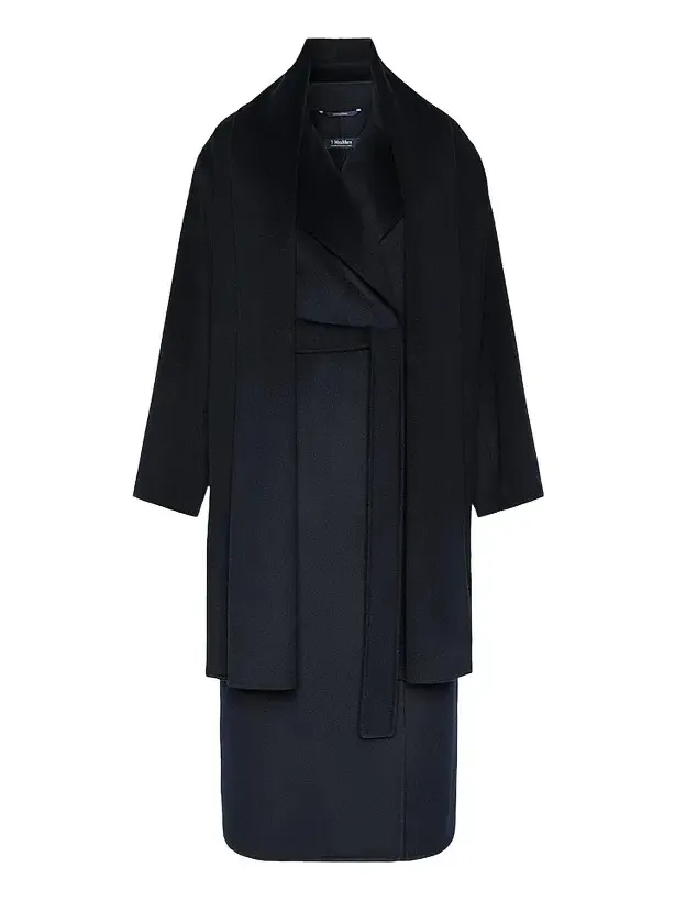 Women's Double Wool and Cashmere Robe Coat Women's Double Wool and Cashmere Robe Coat