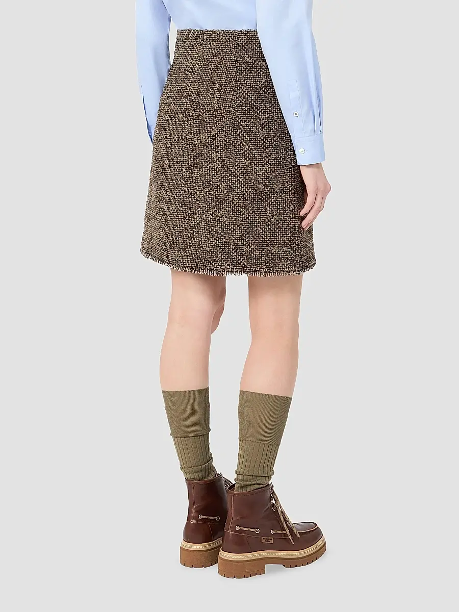Weekend Max Mara Women's Wool Blend Boucle Short Skirt | Thumbnail 4 Weekend Max Mara Women's Wool Blend Boucle Short Skirt | Thumbnail 4