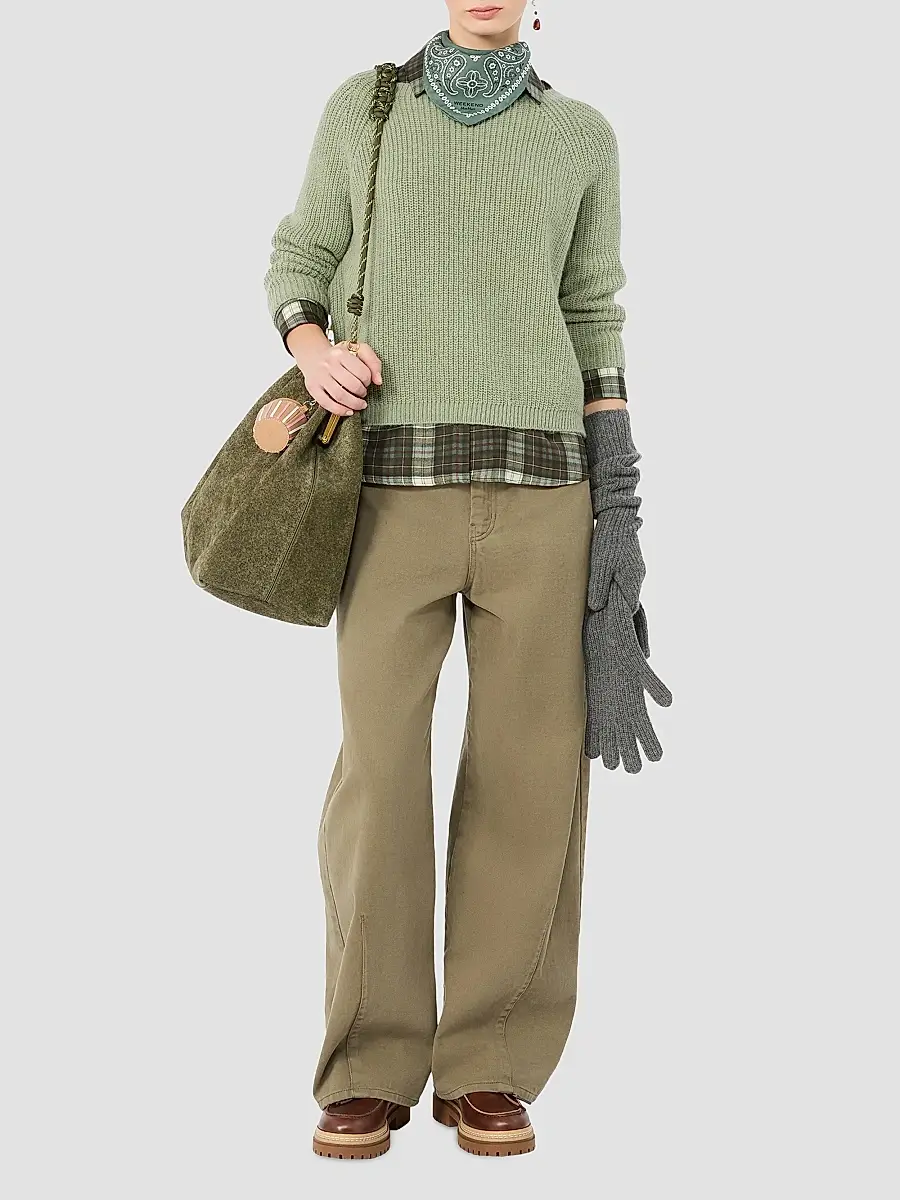 Weekend Max Mara Women's Checked Silk Twill Shirt | Thumbnail 2 Weekend Max Mara Women's Checked Silk Twill Shirt | Thumbnail 2