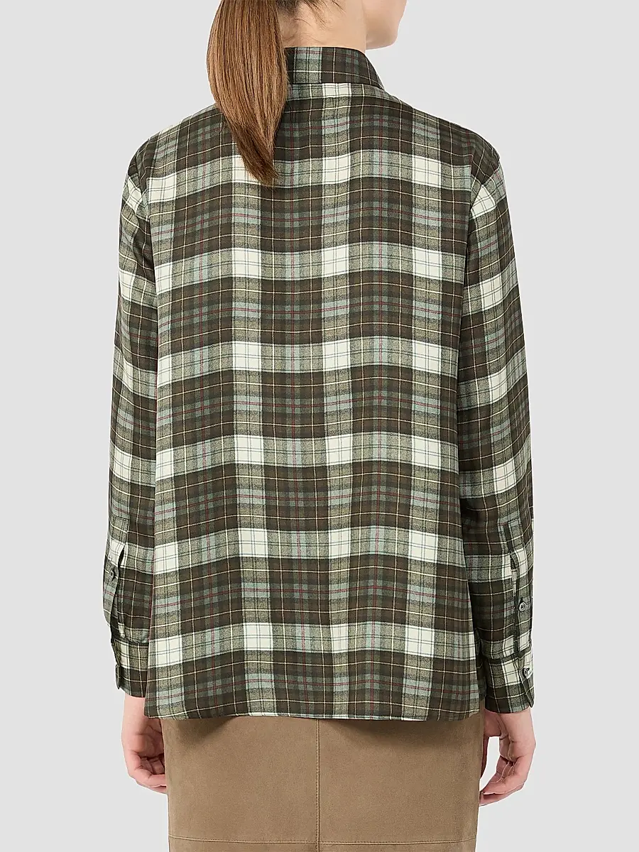 Weekend Max Mara Women's Checked Silk Twill Shirt | Thumbnail 4 Weekend Max Mara Women's Checked Silk Twill Shirt | Thumbnail 4