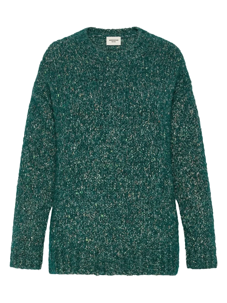 Women's Tweed Alpaca Yarn Sweater