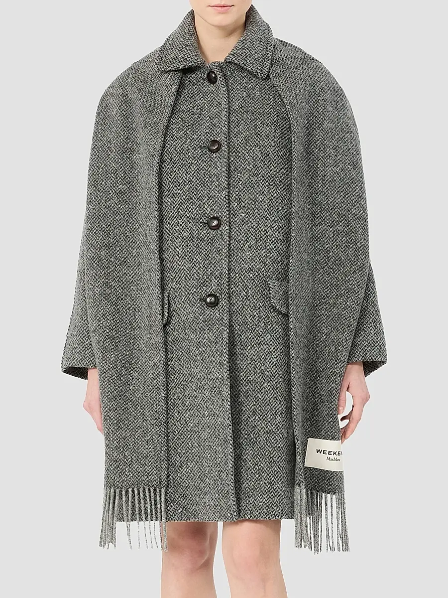 Weekend Max Mara Women's Wool Blend Tweed Coat | Thumbnail 3 Weekend Max Mara Women's Wool Blend Tweed Coat | Thumbnail 3