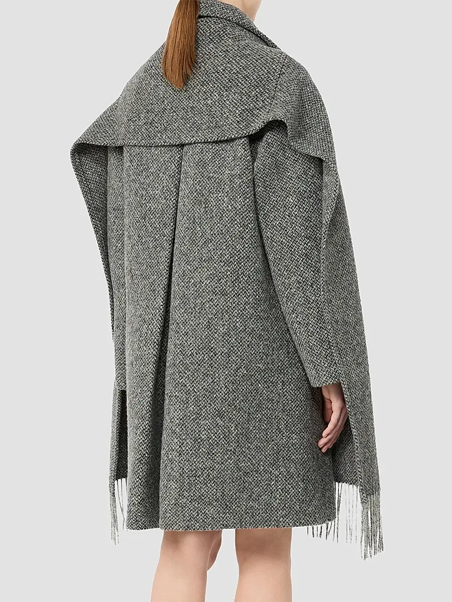 Weekend Max Mara Women's Wool Blend Tweed Coat | Thumbnail 4 Weekend Max Mara Women's Wool Blend Tweed Coat | Thumbnail 4