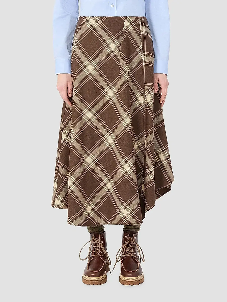 Weekend Max Mara Women's Two Way Stretch Wool Twill Skirt | Thumbnail 3 Weekend Max Mara Women's Two Way Stretch Wool Twill Skirt | Thumbnail 3