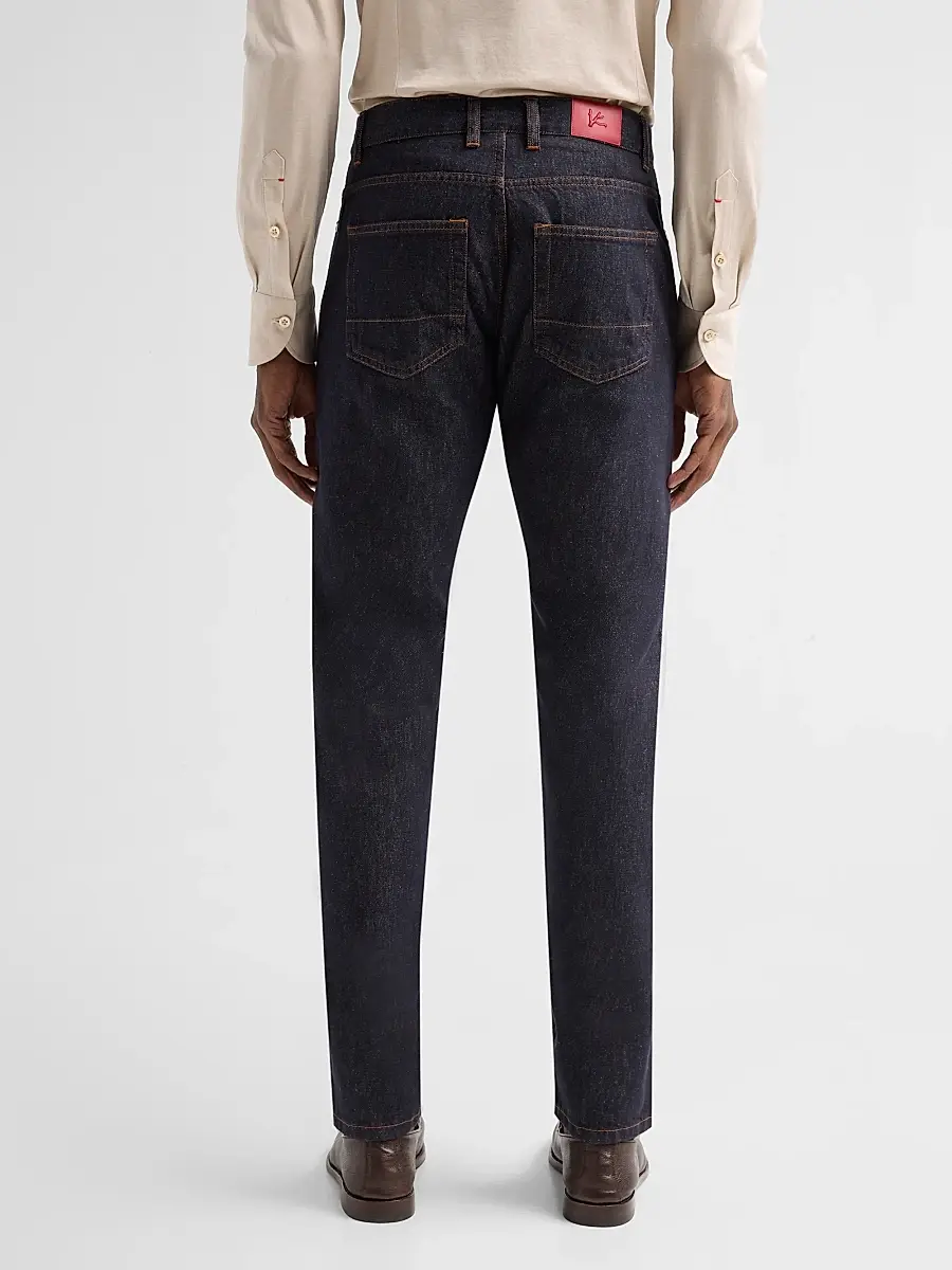 Isaia Men's Light Denim Slim Jeans | Thumbnail 3 Isaia Men's Light Denim Slim Jeans | Thumbnail 3