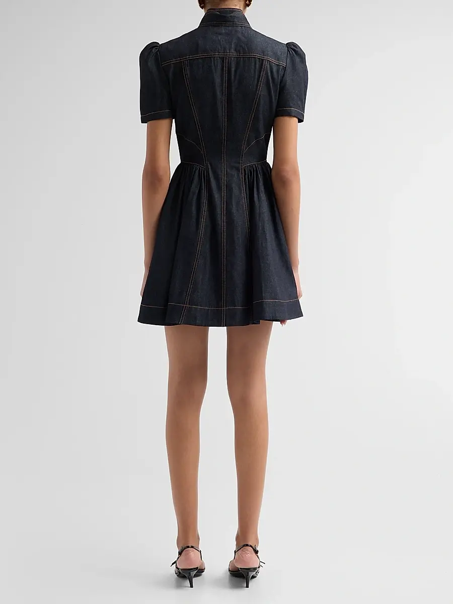 Zimmermann Women's Denim Corset Minidress | Thumbnail 3