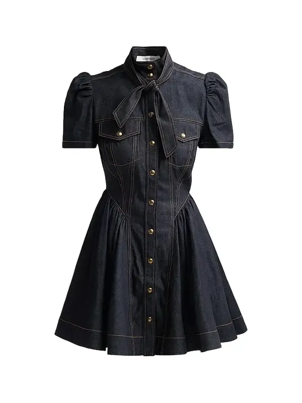 Zimmermann Women's Denim Corset Minidress