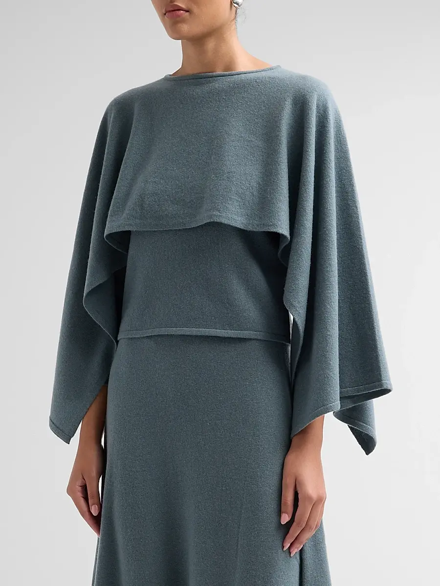Zimmermann Women's Valiant Wool Draped Sweater | Thumbnail 4 Zimmermann Women's Valiant Wool Draped Sweater | Thumbnail 4