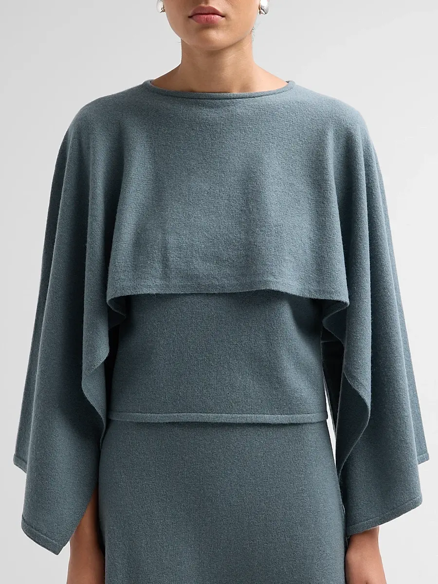 Zimmermann Women's Valiant Wool Draped Sweater | Thumbnail 5 Zimmermann Women's Valiant Wool Draped Sweater | Thumbnail 5