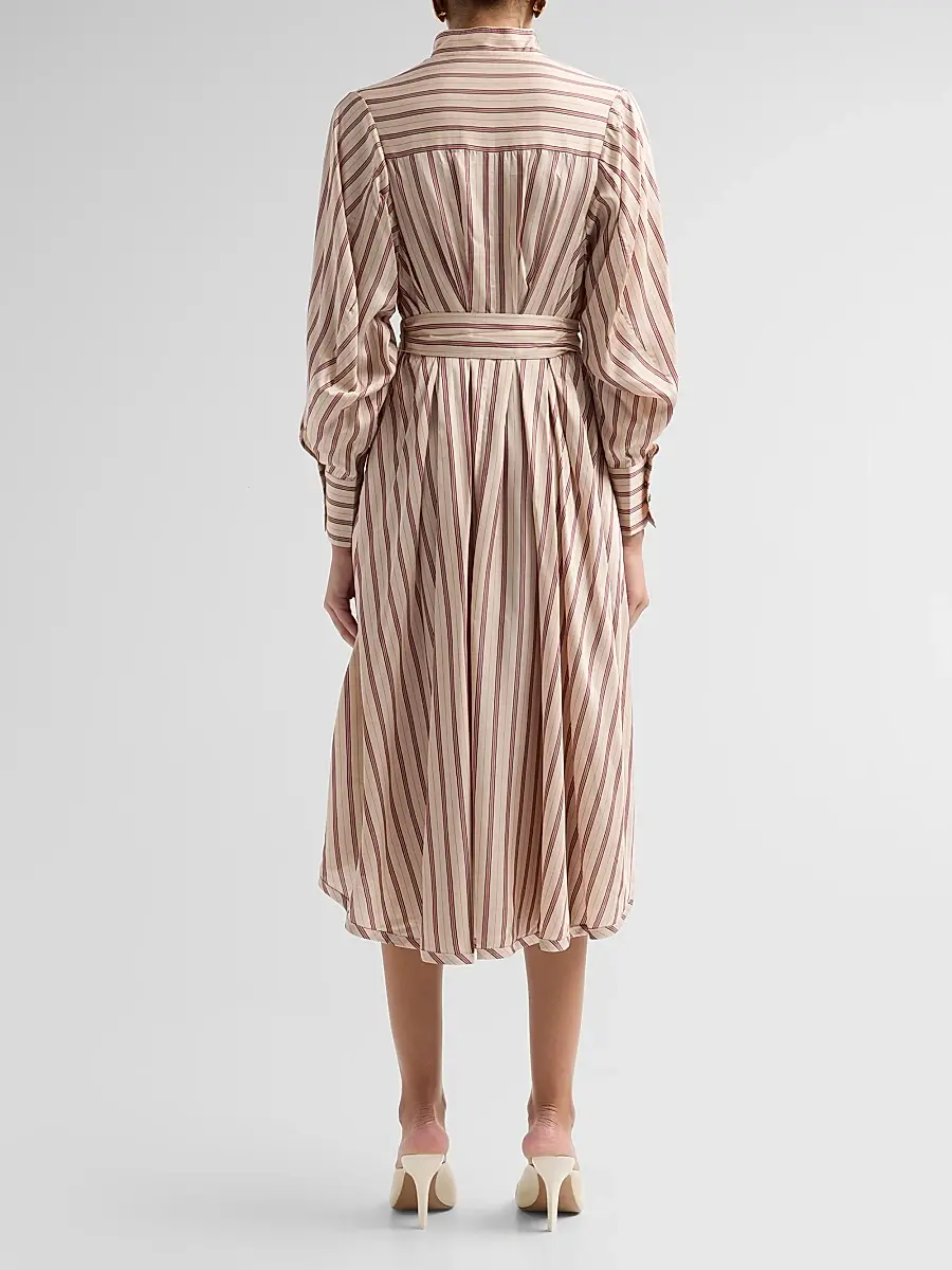 Zimmermann Women's Valiant Tuck Midi Shirtdress | Thumbnail 3 Zimmermann Women's Valiant Tuck Midi Shirtdress | Thumbnail 3