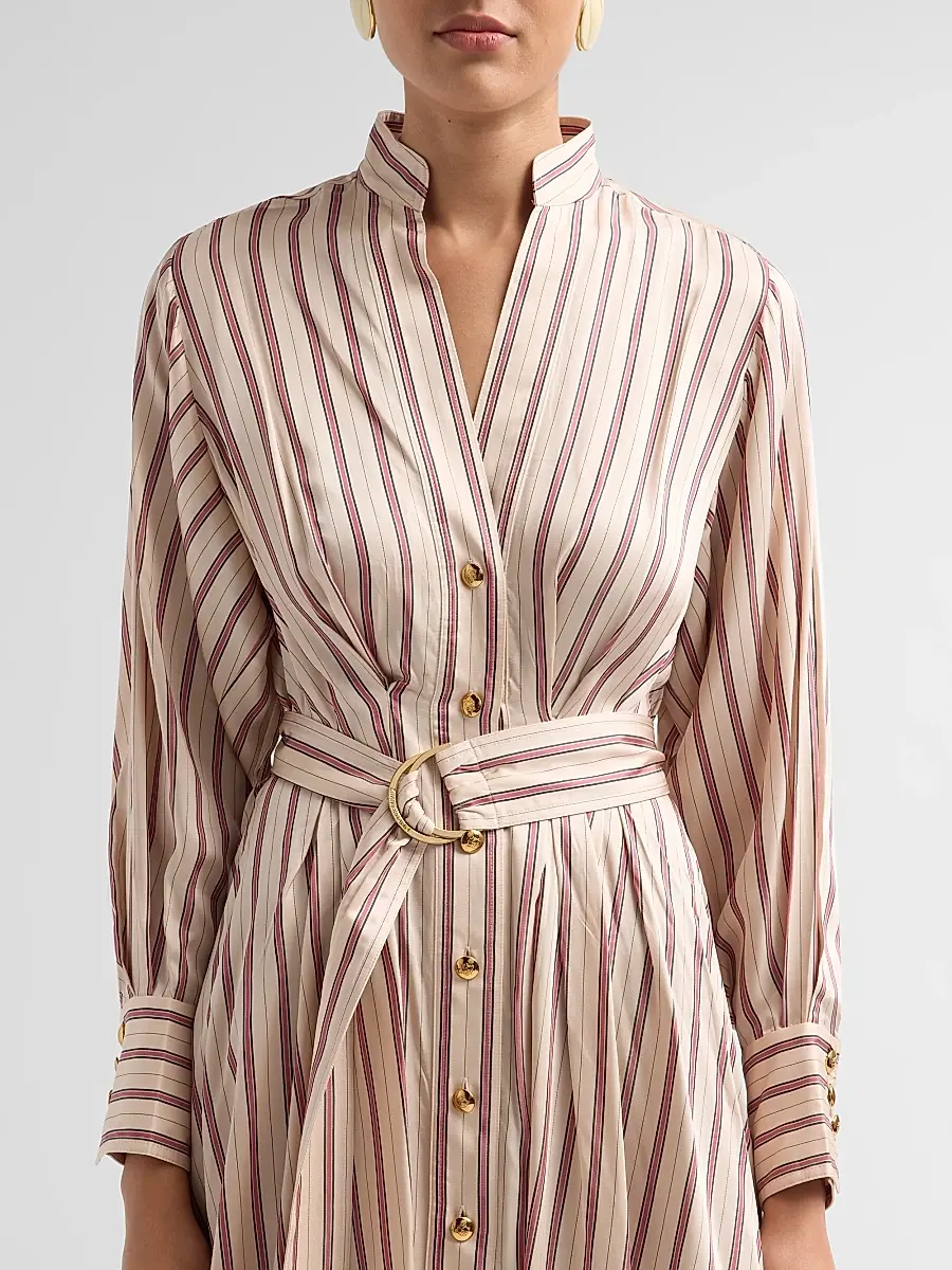 Zimmermann Women's Valiant Tuck Midi Shirtdress | Thumbnail 5 Zimmermann Women's Valiant Tuck Midi Shirtdress | Thumbnail 5