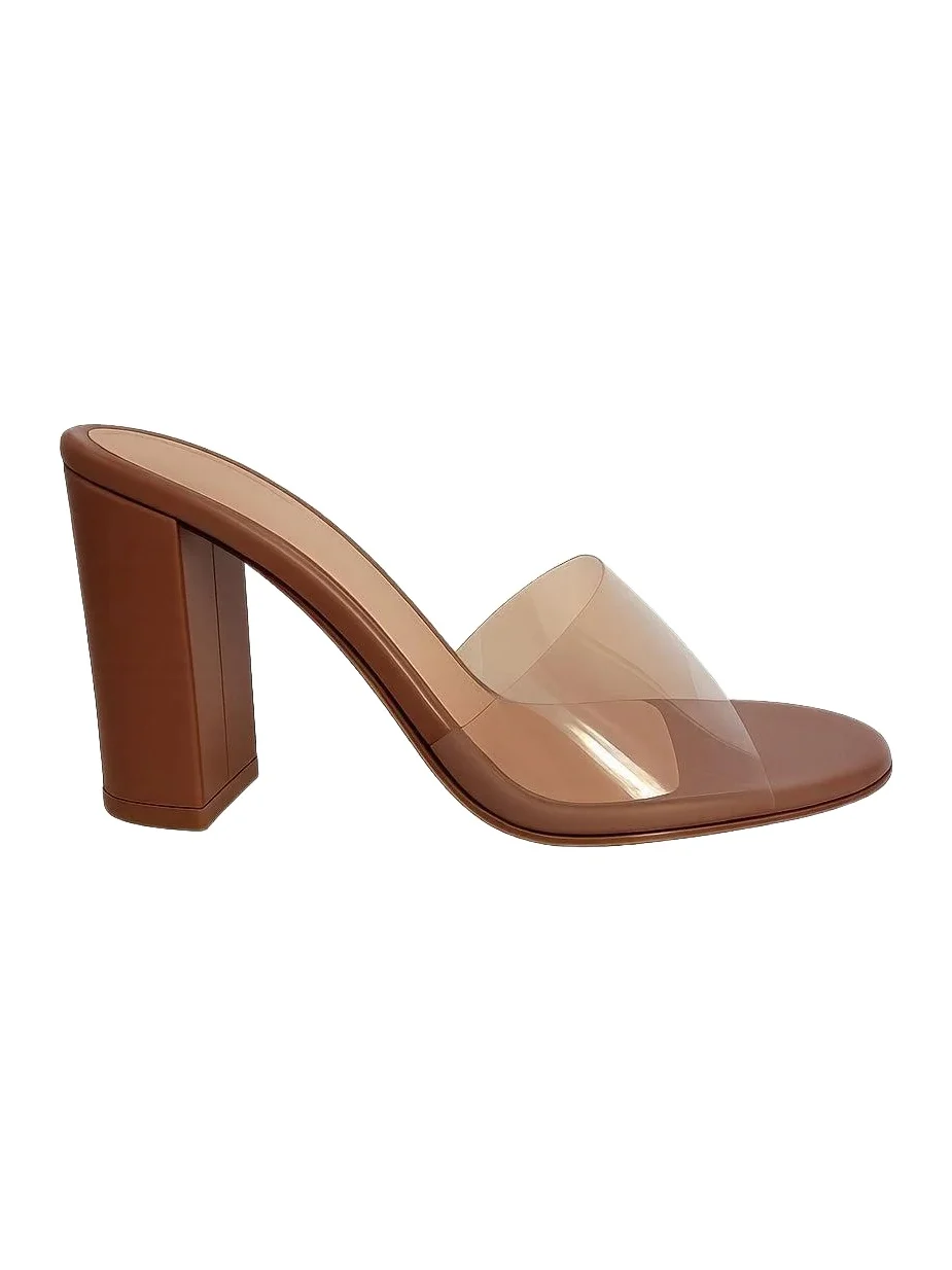 Gianvito Rossi Glass Mule 85