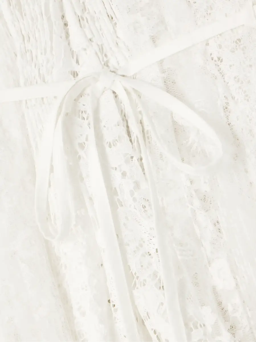 JW Anderson Asymmetric tie-detailed lace mini skirt | Thumbnail 4 JW Anderson Asymmetric tie-detailed lace mini skirt | Thumbnail 4