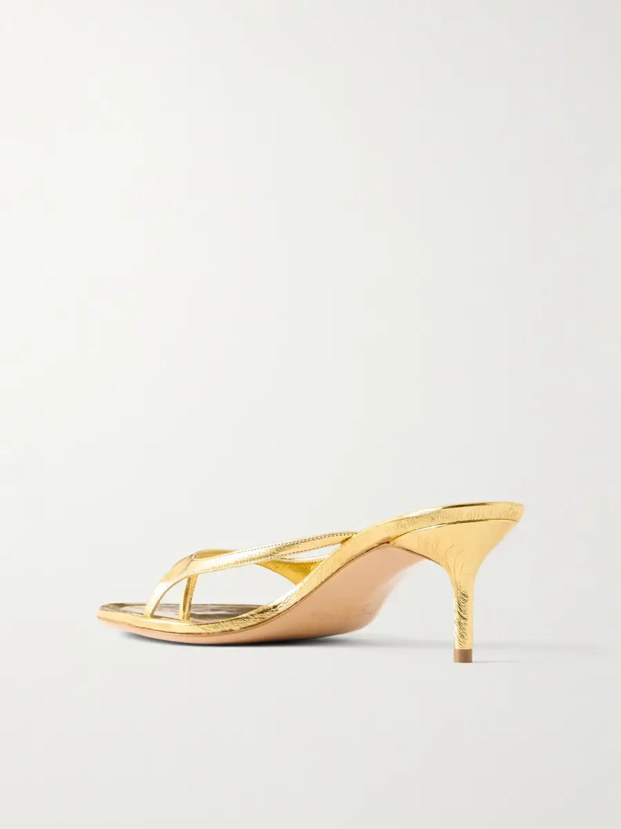 Acne Studios 60 metallic patent-leather sandals | Thumbnail 3 Acne Studios 60 metallic patent-leather sandals | Thumbnail 3