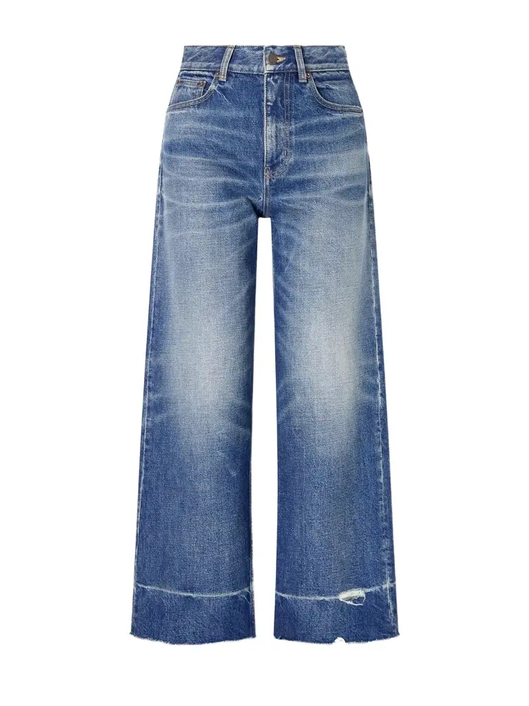 High-rise wide-leg jeans