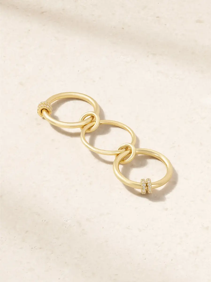 Spinelli Kilcollin Jovie set of three 18-karat gold diamond rings | Thumbnail 3 Spinelli Kilcollin Jovie set of three 18-karat gold diamond rings | Thumbnail 3