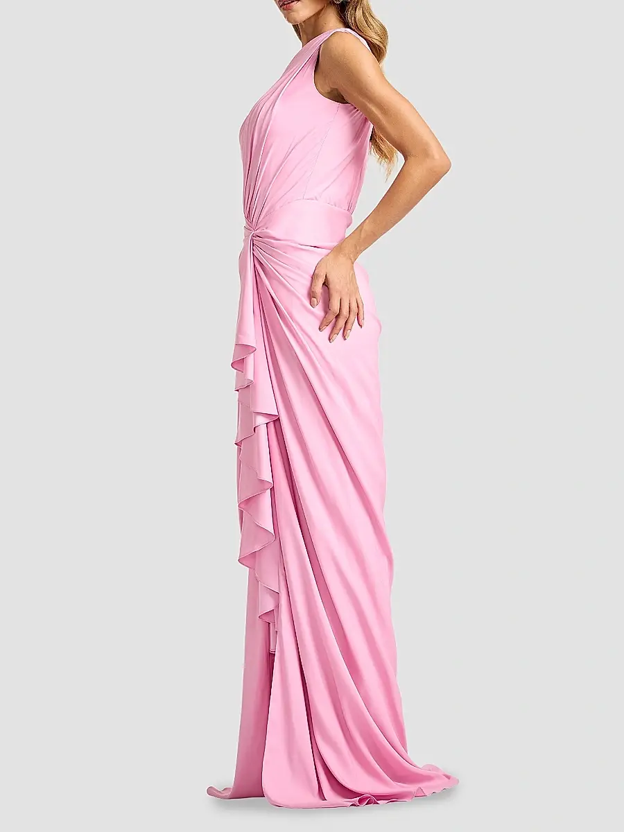 Tadashi Shoji Women's Ruffled Jersey One-Shoulder Gown | Thumbnail 6