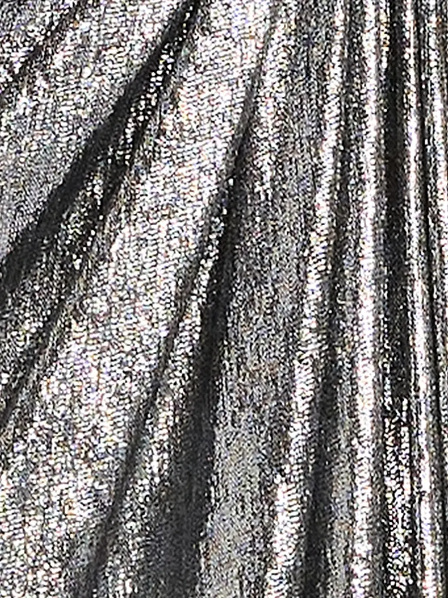 Tadashi Shoji Women's Zeka Metallic Cape Sleeve Gown | Thumbnail 6 Tadashi Shoji Women's Zeka Metallic Cape Sleeve Gown | Thumbnail 6