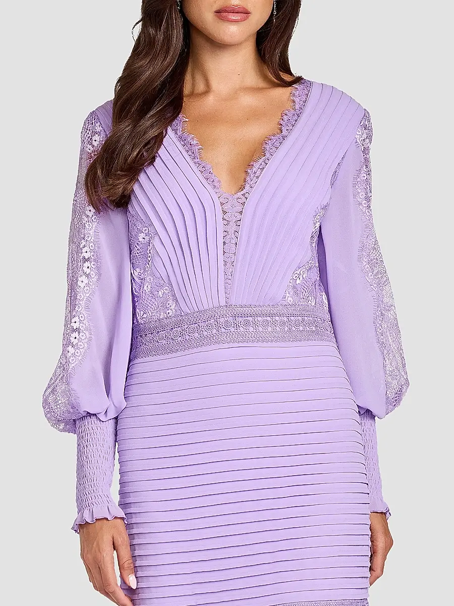 Tadashi Shoji Women's Nyssa Bishop Sleeve Gown | Thumbnail 4 Tadashi Shoji Women's Nyssa Bishop Sleeve Gown | Thumbnail 4