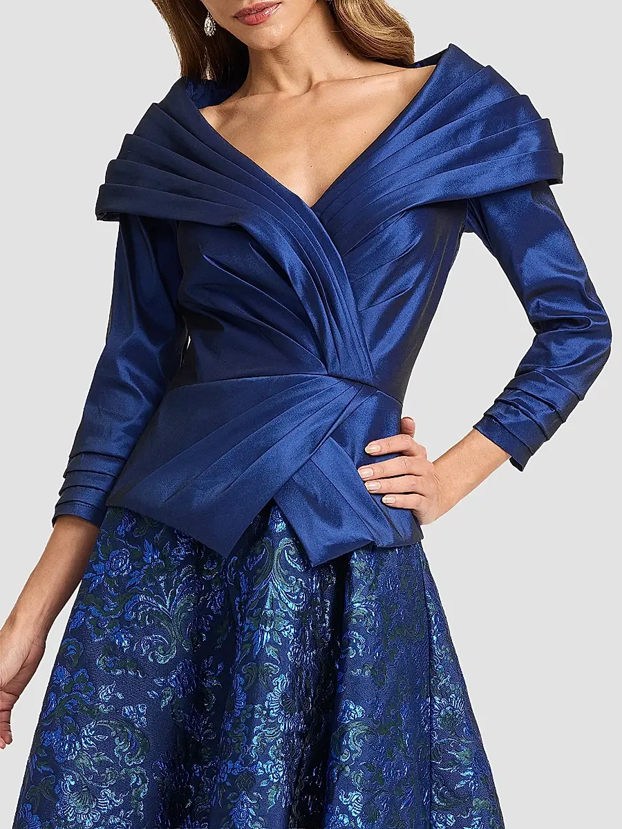 Tadashi Shoji Women's Renwick Portrait Jaquard Cocktail Dress | Thumbnail 4 Tadashi Shoji Women's Renwick Portrait Jaquard Cocktail Dress | Thumbnail 4
