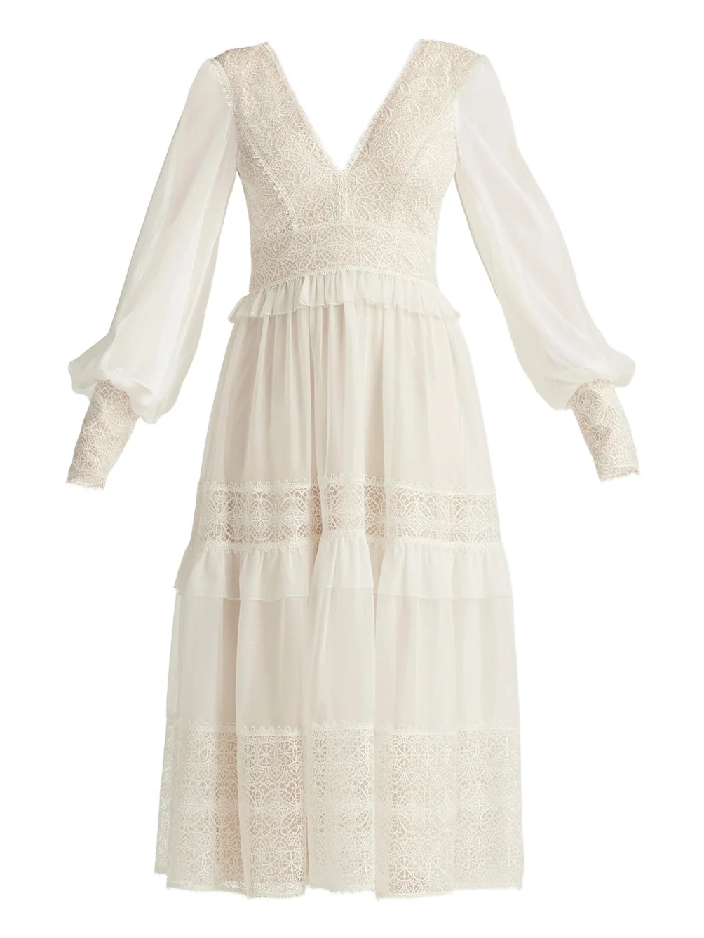 Women's Loic Lace Panel Midi Dress Women's Loic Lace Panel Midi Dress