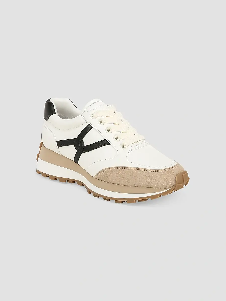 Veronica Beard Women's Valentina Oxford-Inspired Suede-Canvas Low-Top Sneakers | Thumbnail 2