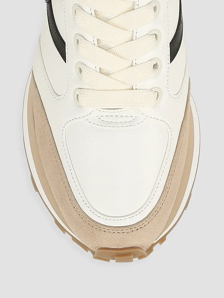 Veronica Beard Women's Valentina Oxford-Inspired Suede-Canvas Low-Top Sneakers | Thumbnail 4