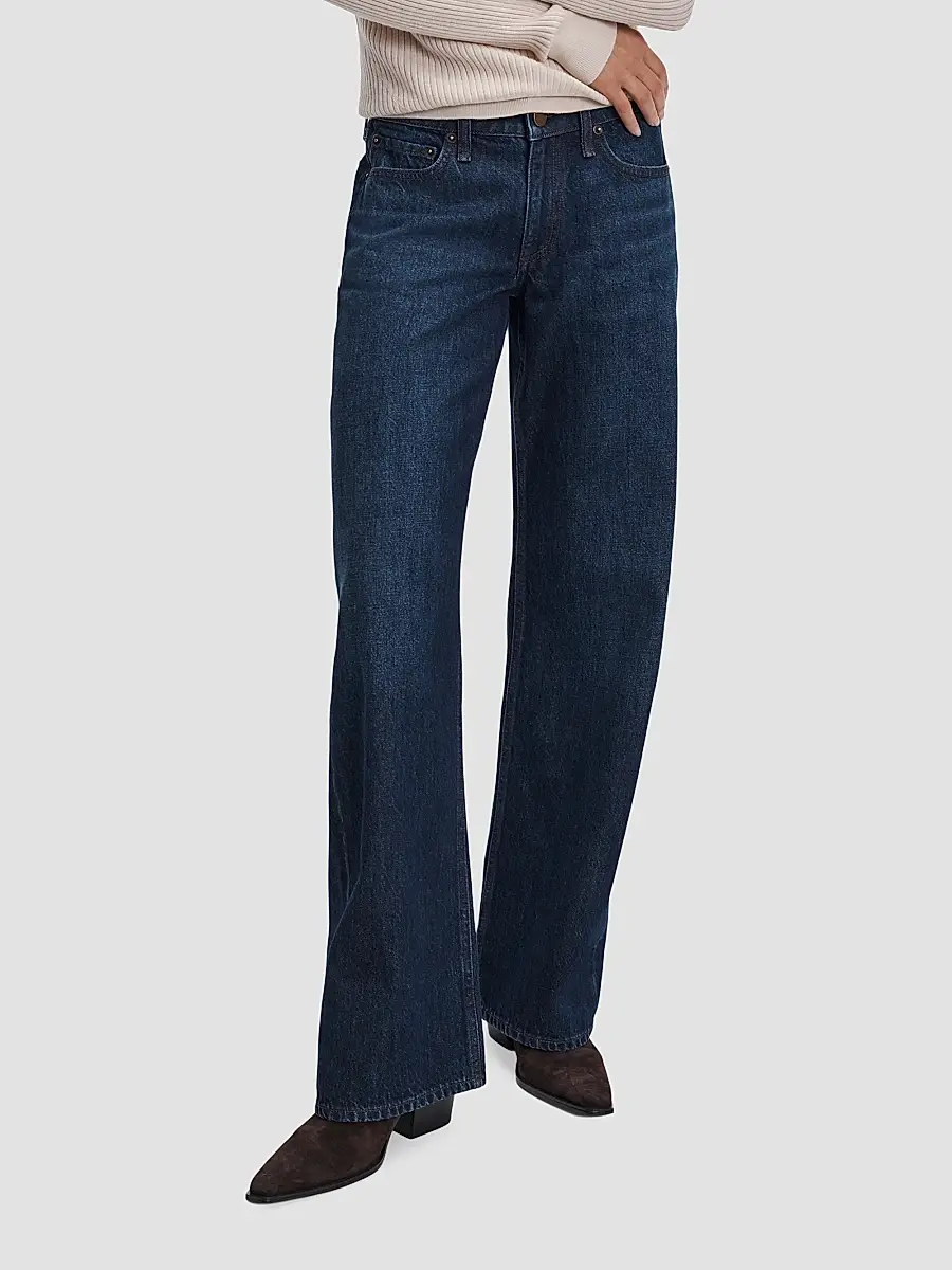 rag & bone Women's Cam Low-Rise Full Straight Jeans | Thumbnail 4 rag & bone Women's Cam Low-Rise Full Straight Jeans | Thumbnail 4
