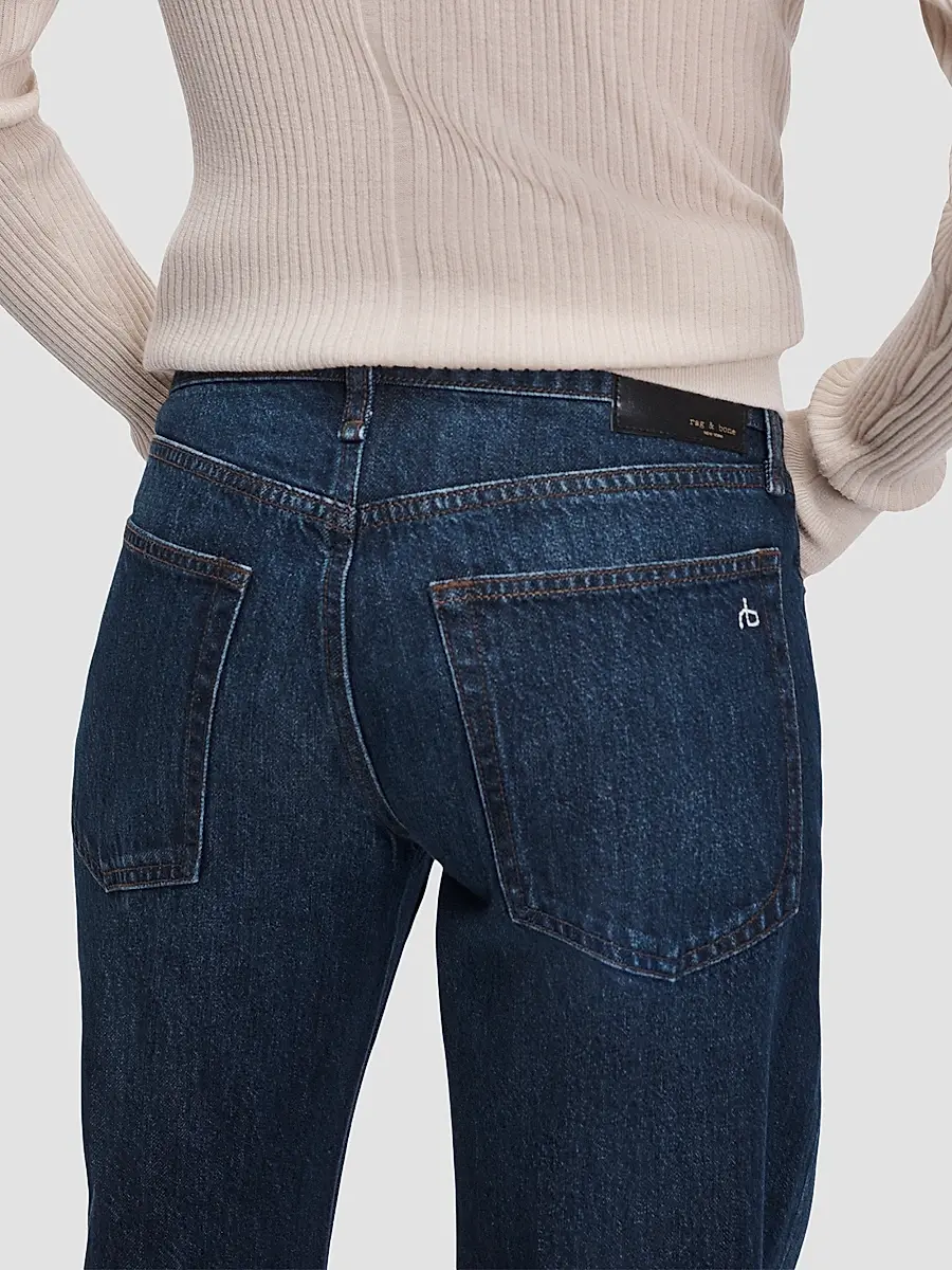 rag & bone Women's Cam Low-Rise Full Straight Jeans | Thumbnail 6 rag & bone Women's Cam Low-Rise Full Straight Jeans | Thumbnail 6